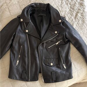 Real leather jacket - size S